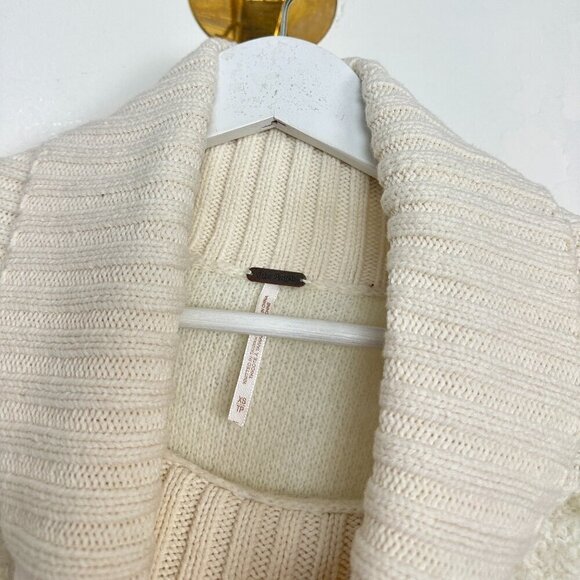 FREE PEOPLE Milo Tunic Sweater in Evening Cream Size X-Small - Picture 6 of 15